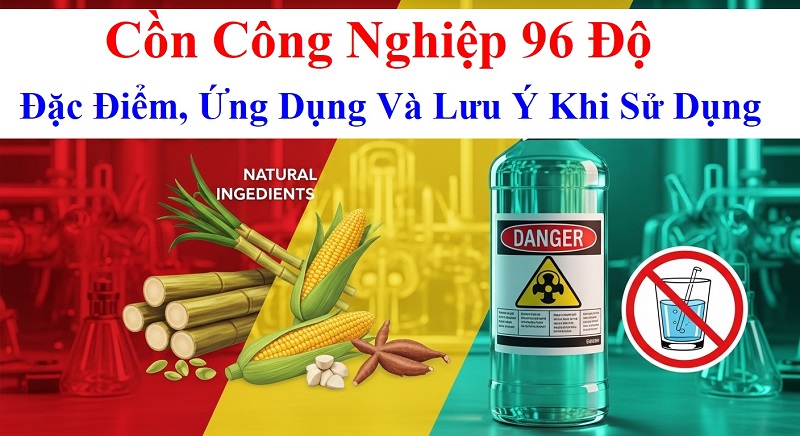 Cồn Công Nghiệp 96 Độ: Đặc Điểm, Ứng Dụng Và Lưu Ý Quan Trọng Khi Sử Dụng